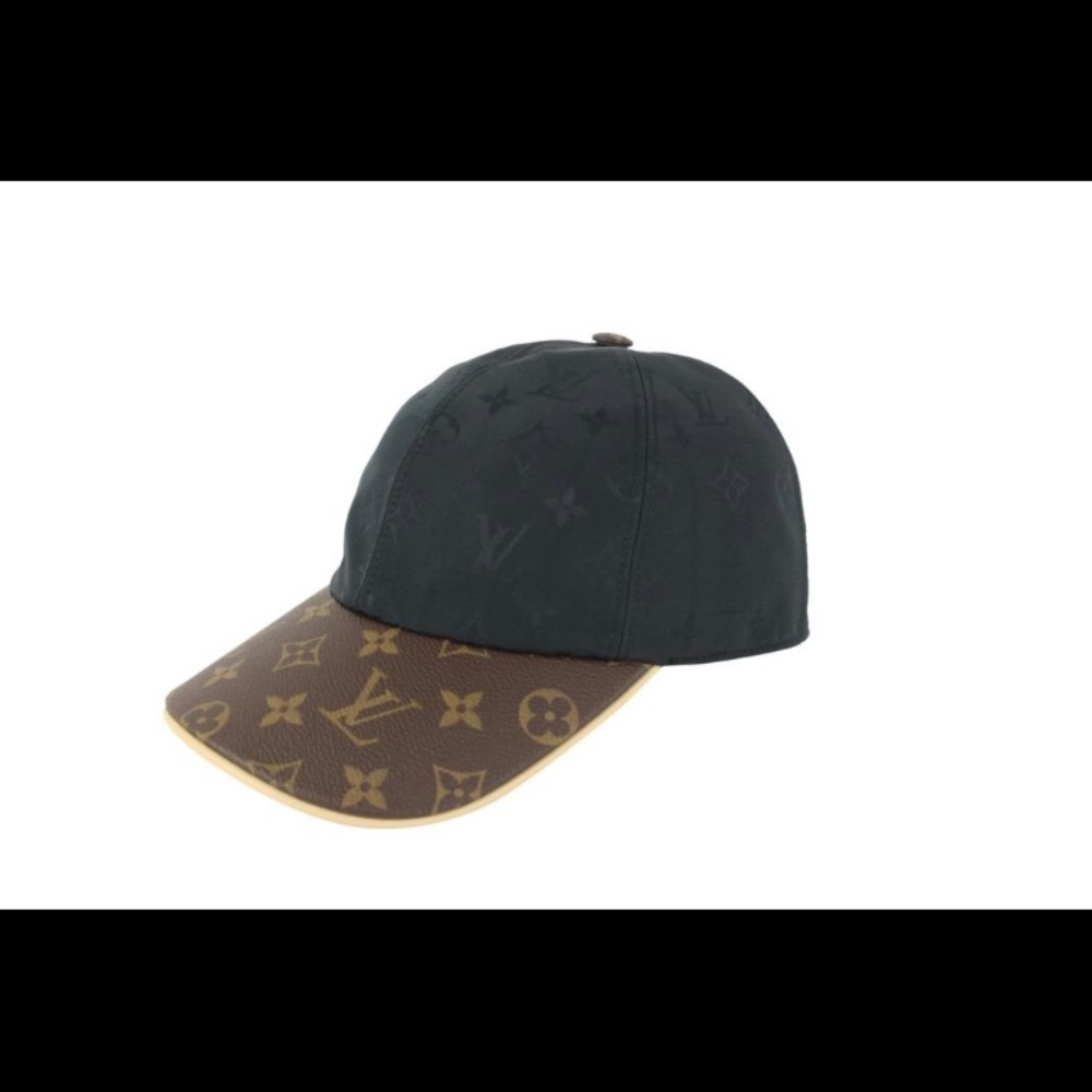 Louis Vuitton Black X Brown M Monogram Cap Ou Pas Baseball 930lv11 Hat